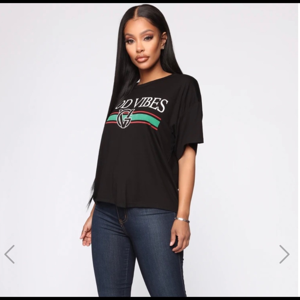 Fashion Nova GUC Always Good Vibes T-Shirt - Picture 3 of 4